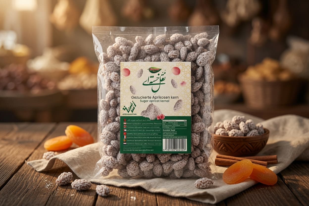 ۸۷- نقل مغز زردآلو (شکری)